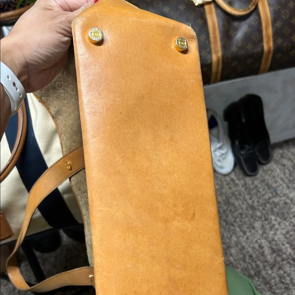 ❤️Sold❤️Celine Macadam suede leather embossed Tote Bag - Picture 8 of 8